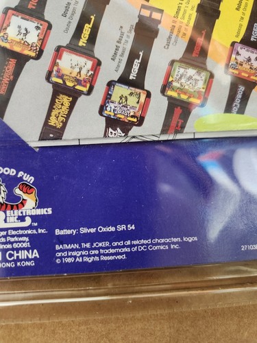 Reloj Batman 1989 Tiger Electronics de Colección LCD Videojuego Nuevo Sellado - Imagen 6 de 7