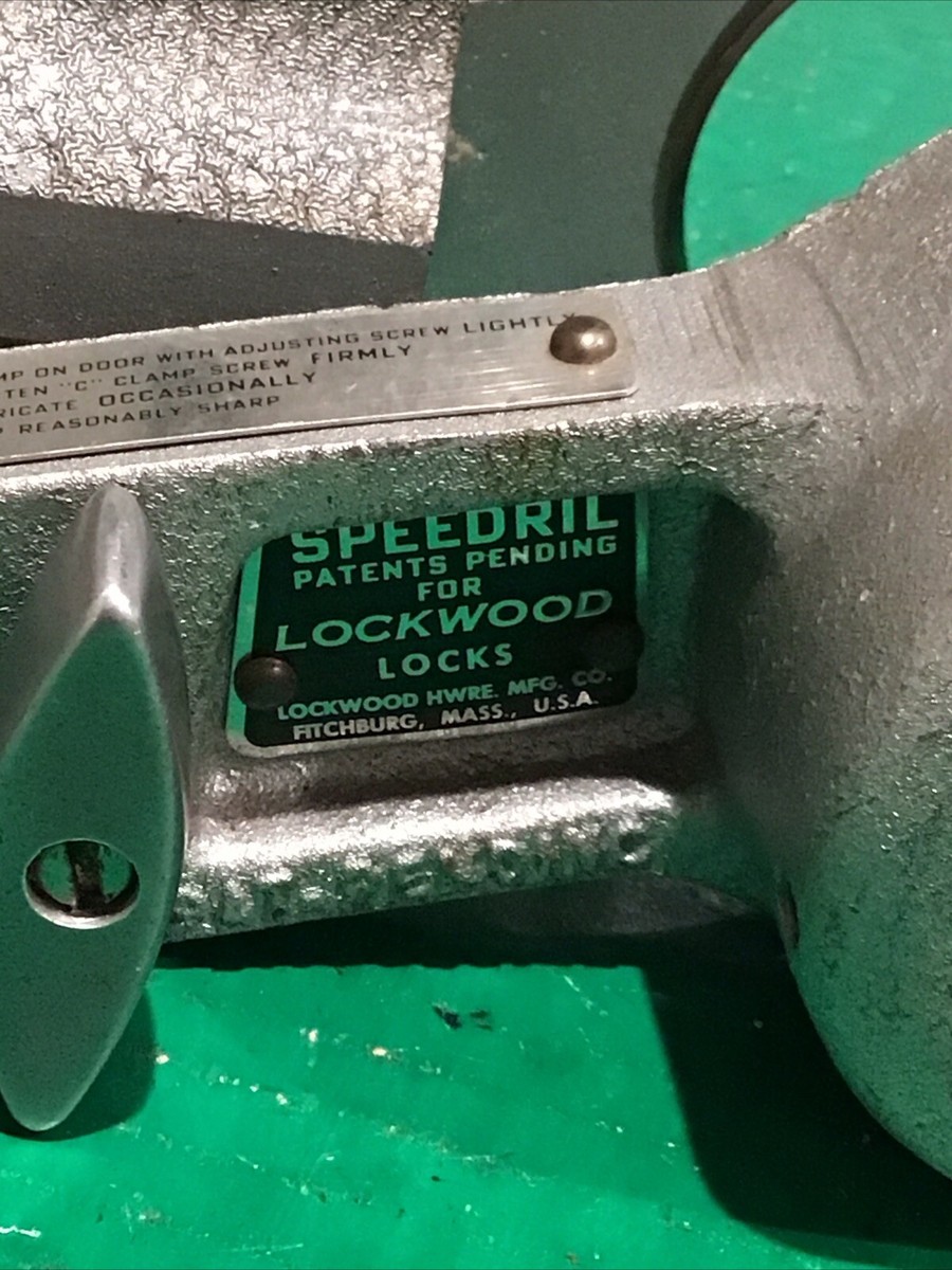 Vintage Lockwood Speedril No 546 Doorknob Installation Jig for
