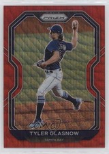 2021 Panini Prizm Tier II Red Wave Prizm 16/99 Tyler Glasnow #134 fm0
