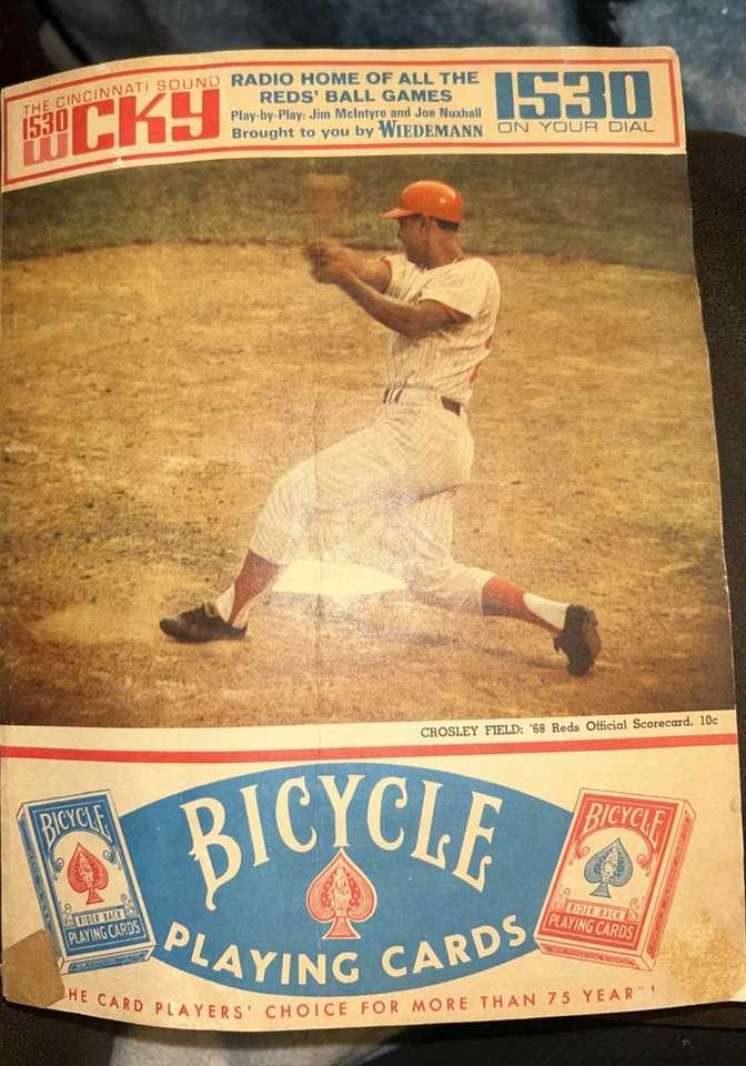 3 Cincinnati Reds Scorecards 1968 (2) & 1971 - Image 2 of 4