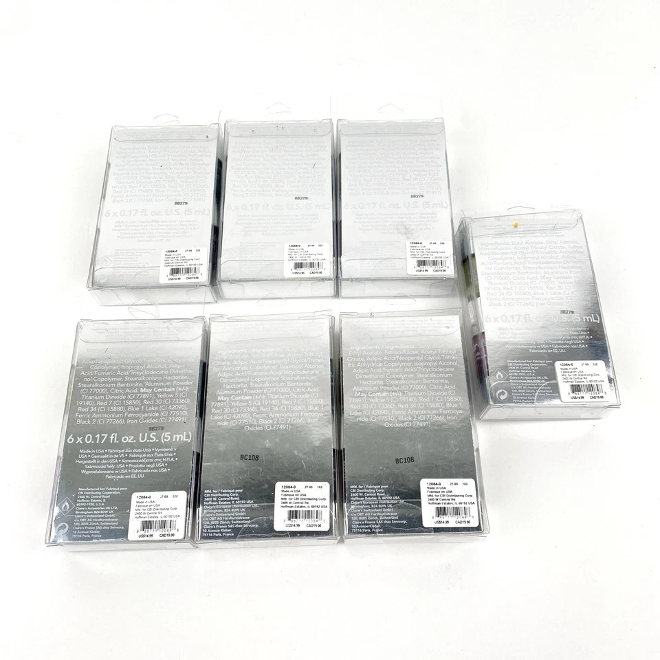 Lote de 9 mini juegos de esmalte de uñas Claire's Vegan (54 minis en total) Foto 3 de 4