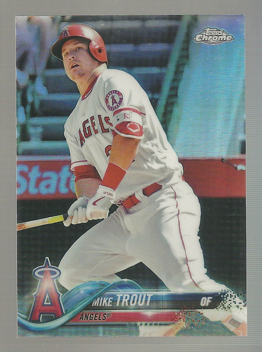 Mike Trout 2018 Topps Chrome Refractor 100