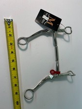 NEW 6" Myler Bit Stainless Steel 7" Flat Shank with Sweet Iron Forward Tilt Port