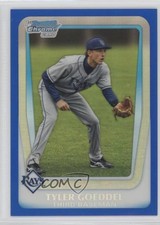 2011 Bowman Draft Chrome Prospects Blue Refractor /199 Tyler Goeddel #BDPP33 fm0