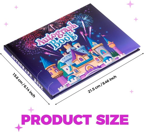 Autogrammbuch 2025 für Disney World Freizeitpark oder Kreuzfahrt Urlaub lila - Bild 3 von 7