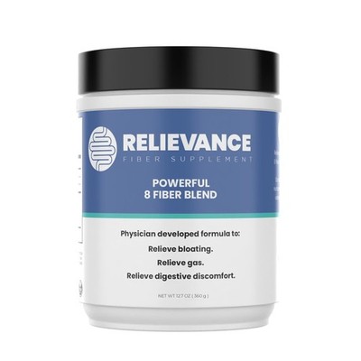 Relievance Fiber Supplement - Clean Formula - 12.7 Ounce (Pack of 1), White