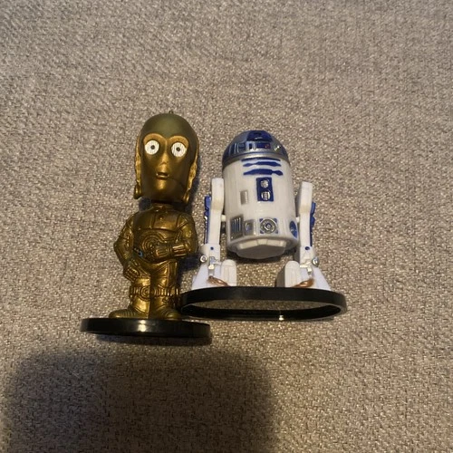 Star Wars C-3PO Golden & R2D2 Mini Bobble Head by Funko Collectible Figurine
