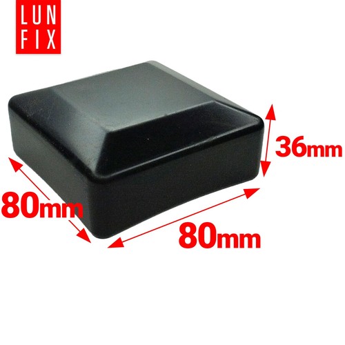 Pfostenkappe Schwarz 80x80 mm Zaunkappe Eckig - Bild 2 von 7
