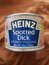 Vintage Can Heinz Spotted Dick Sponge Pudding Food collectibles