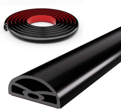 118  Black Shower Threshold Water Dam Stopper for Dry and Wet Separation,Adhe...