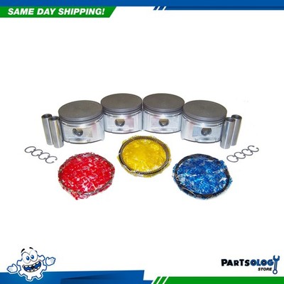DNJ PRK607 Piston and Ring Kit For 89-92 Nissan 240SX 2.4L L4 SOHC 12V KA24E