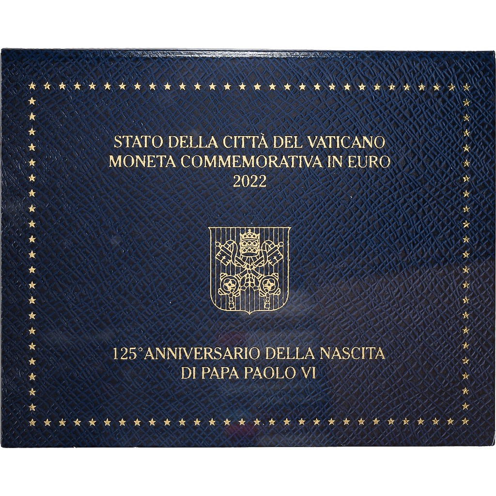 Vatican, Pape François Ier, 2 Euro, Paul VI, BU, 2022, Bimétallique, FDC