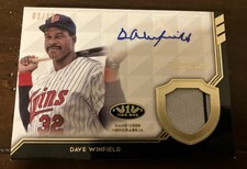 2018 TOPPS TIER ONE AUTOGRAPH RELIC DAVE WINFIELD 3/15  MINNESOTA TWINS #AT1R-DW