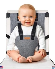 liuliuby Portable High Chair for Babies | Compact Travel Essential with Harness