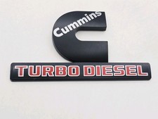 Dodge Ram Turbo Diesel Cummins Side Fender Door Emblem Logo Badge Sign