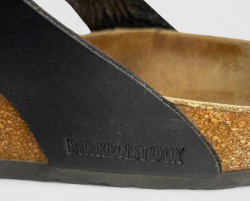 BIRKENSTOCK Gizeh Black Germany Made Thong Sandals Women's 37 EU 6 US - Picture 8 of 14