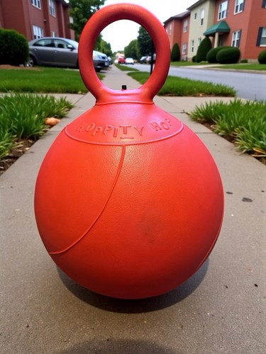 VTG 1968 Red Hoppity Hop Bunce Ball Space Hopper Inflatable Toy