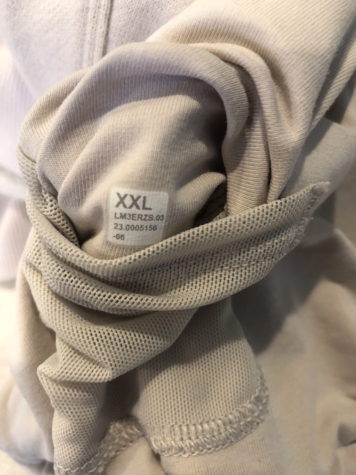 OFF WHITE Lululemon Steady State Pullover Felpa con Cappuccio Uomo XXL Crema Bianco Off Felpa 2XL