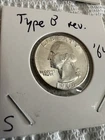 1964 Choice Uncirculated US Washington SILVER Quarter TYPE B Reverse! SCARCE!