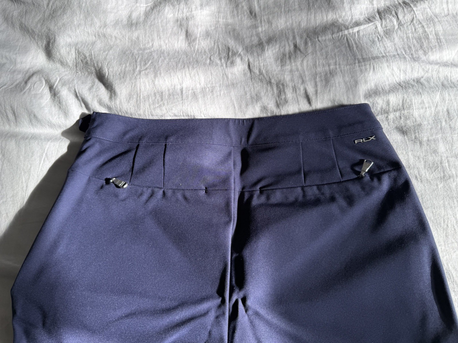 New RLX Ralph Lauren Women's Sz S Navy Blue  windbreaker Zip closure Pants  thumbnail 4