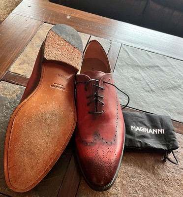 Magnanni Leyton Medallion Toe Cognac Oxfords Men display picture 1