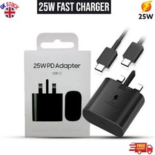 25W Super Fast Charger Plug & Type C Cable For All Galaxy Series S26 S25 S24 S21