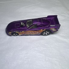2003 Hot Wheels Racing #10 Ford Mustang Funny Car (Purple)