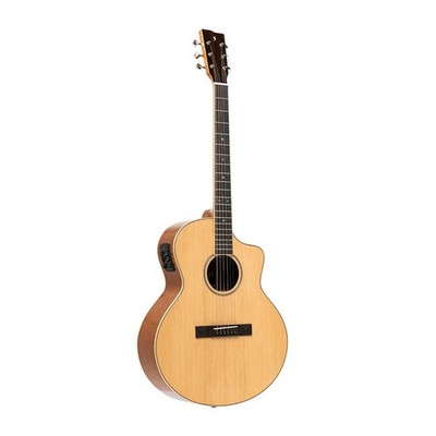 Stagg SA45 OCE-LW Orchestra Cutaway akustisch-elektrische Gitarre, Series 45
