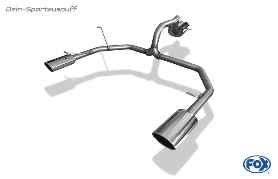 FOX Acciaio Sportauspuff-Komplettanlage da Kat Mitsubishi Pajero 4 V80 140x90m - Immagine 3 di 4