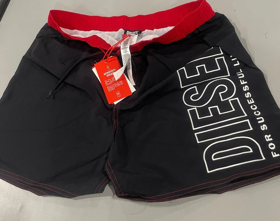 DIESEL BMBX-WAVE 2.017 BAÑADOR NEGRO - TALLA:L - NEGRO/ROJO Foto 2 de 4