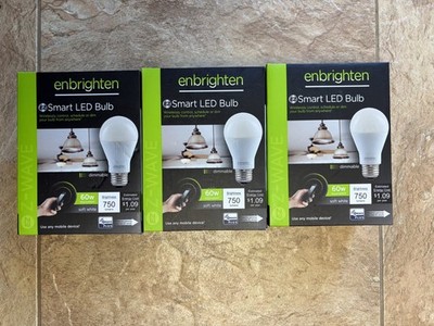 Jasco Smart LED Bulbs 60w 750 Lumens . Z-Wave Lot of 3