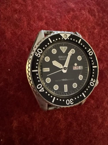 SEIKO 6458-6000 Diver Quartz 150m Mens Vintage Watch