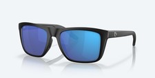 Costa Del Mar Mainsail Matte Black/Blue Mirror 580G Polarized 55 mm Sunglasses