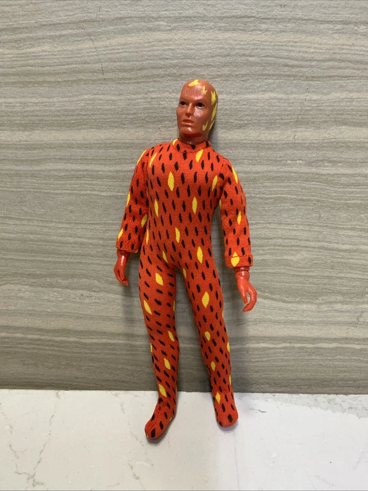 Tarjeta francesa vintage 1979 Mego Marvel Fantastic Four: Human Torch Foto 3 de 4