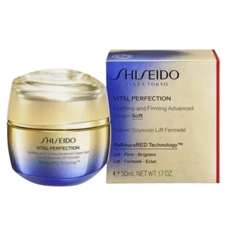 Crema Avanzada Edificante y Reafirmante Shiseido Vital Perfection 50 ml/1,7 oz Nueva en Caja Foto 2 de 4