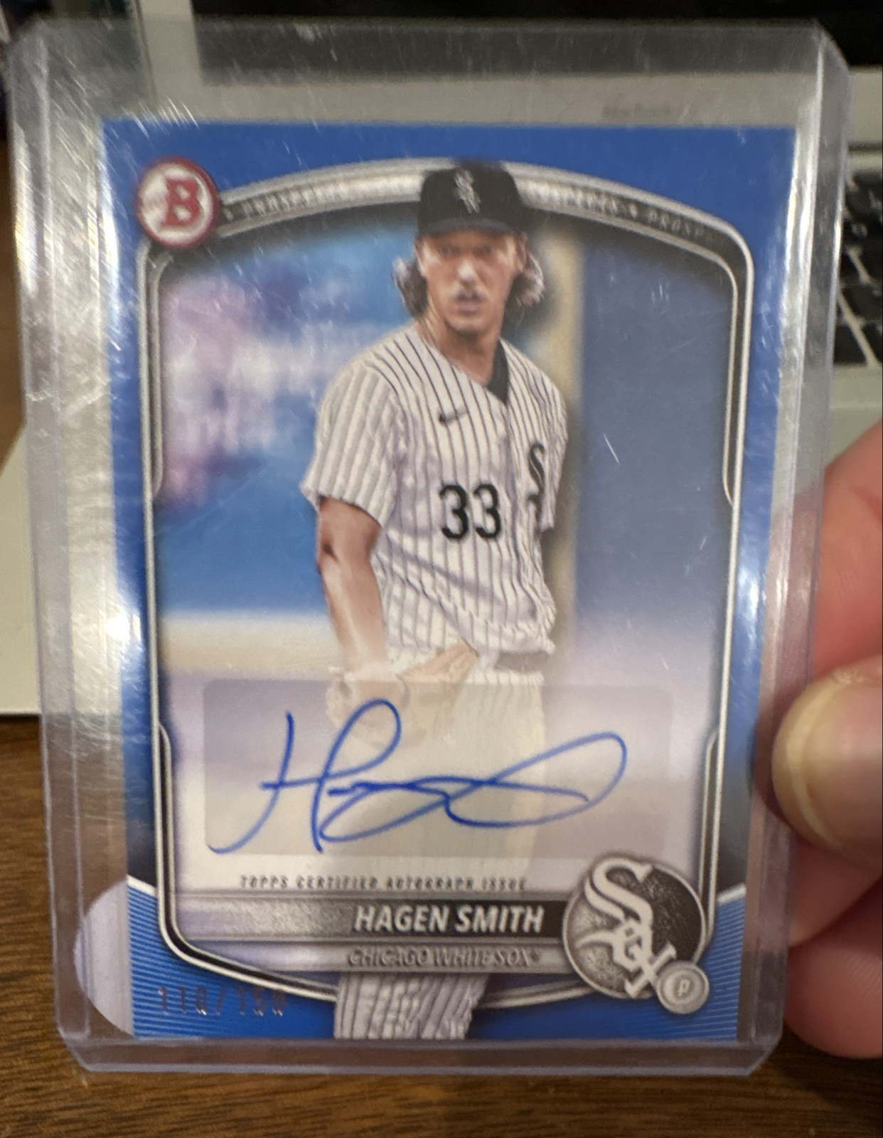 2025 Bowman - Paper Prospect Retail Autographs Hagen Smith #BPA-HS Blue /150