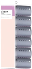2-Inch Magnetic Hair Rollers, Grey, 12 Count