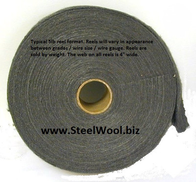 5lb Steel Wool Reel  # 1/0 - Fine