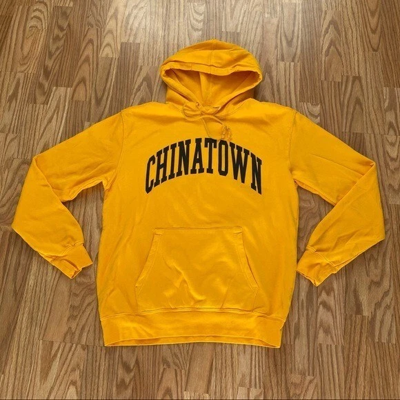 NEW CHINATOWN MARKET ARC YELLOW HOODIE SZ XL | eBay