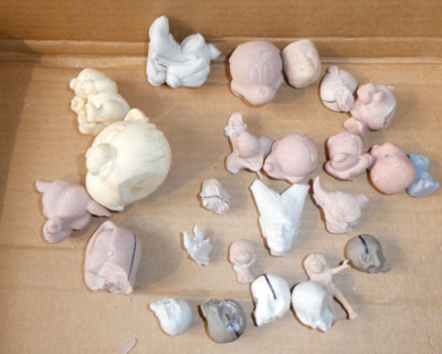 BIG Lot of Pre Production Prototype Resin Plastic Character Heads w Skulls