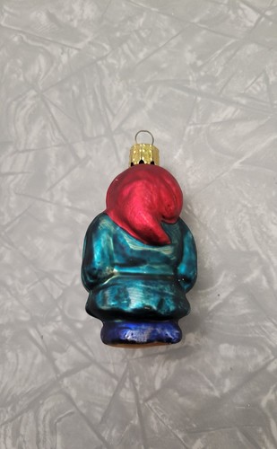Vintage Germany Glass Figural Gnome Dwarf Elf Christmas Ornament ~ 3.25" - Picture 3 of 6