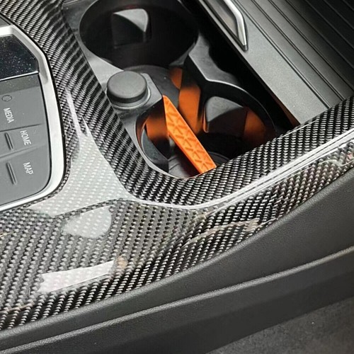 Carbon Fiber For BMW X3 X4 X3M X4M 2022-2024 Console Gear Shift Panel Accessory - Picture 5 of 6