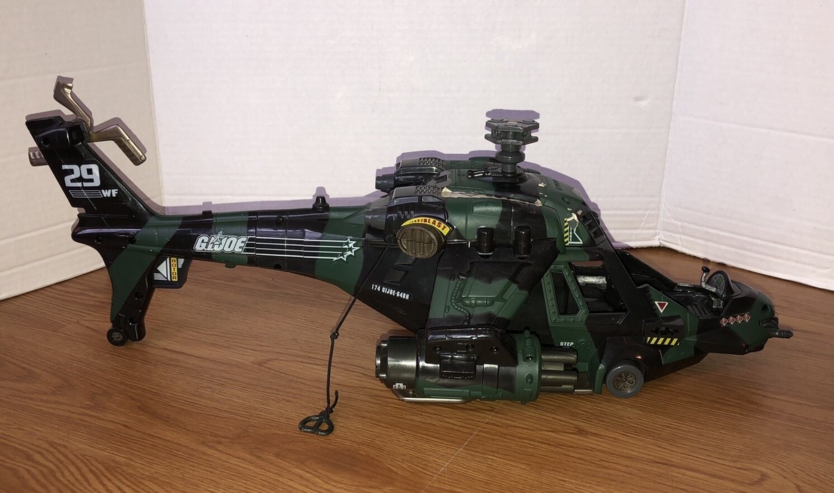 Vintage 2002 GI Joe Night Attack Chopper Helicopter Fighter w