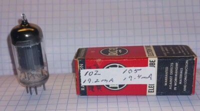 RCA 12AU7A PREAMPLIFIER VACUUM TUBE TEST GOOD WITH BOX
