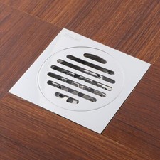 Escurridor de piso con inserción de azulejos de baño de latón Frascio con colador extraíble "Nuevo"