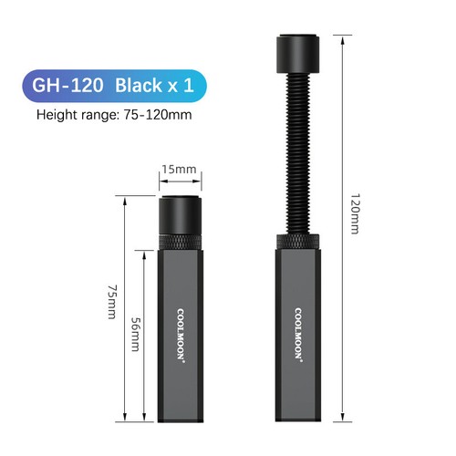 50-120mm Graphics Card Holder Video Card Holder Vertical Bracket Aluminum Alloy - Bild 17 von 18