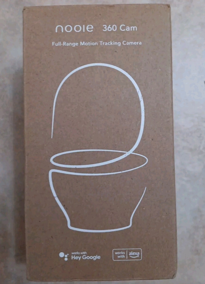 Nooie Baby Monitor, WiFi Pet Camera Indoor, 360-degree IP Camera, 1080P Tracking-image