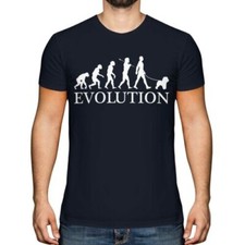 Bichon Frise Evolution Of Uomo T-Shirt Cane Maltese Regalo Walker