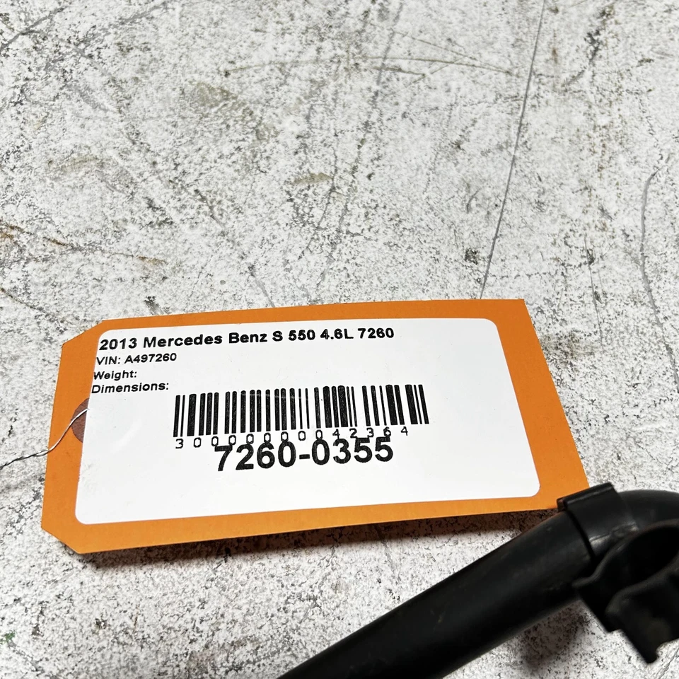 Tubo de manguera de agua refrigerante Mercedes-Benz S550 2010-2013 OEM Foto 2 de 4