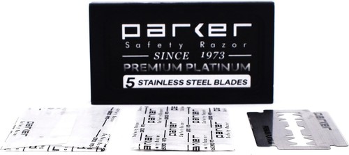 Parker 100 Count, Parker Double Edge Safety Razor Blades, Premium Platinum St... - Picture 4 of 7